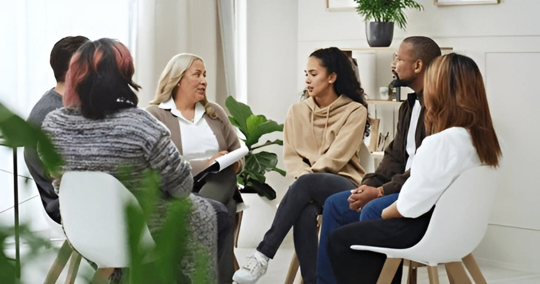 A group of people learning how to develop your personality.